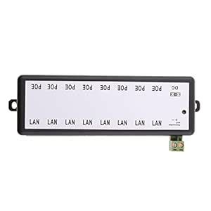 ATORSE® 8 Poe Ports Injector Power Over Ethernet Switch for Data ...