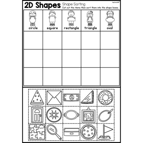 Image result for Sorting Shapes Worksheet
