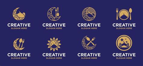 Ramadan logo concept collection of islamic logos for ramadan events ...