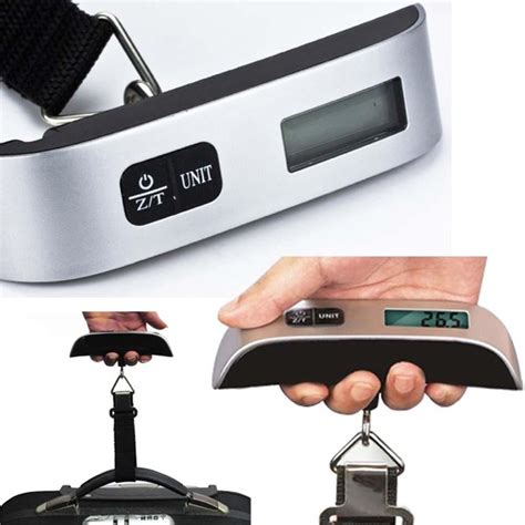 50kg Digital Luggage Scale, Suitcase Handheld Scale, Big LED Display ...