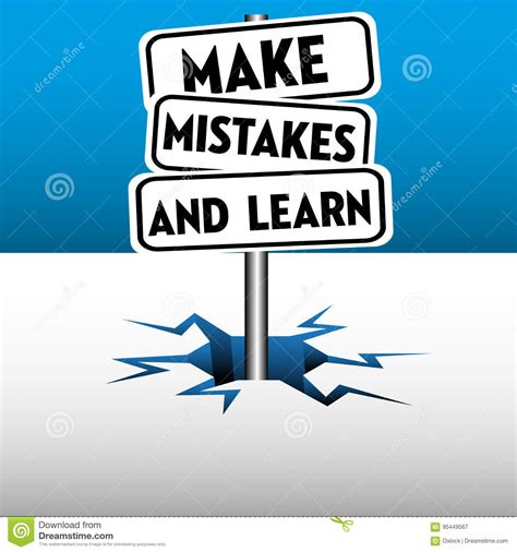 犯错误并且学会 向量例证. 插画 包括有 犯错误并且学会 - 95449567