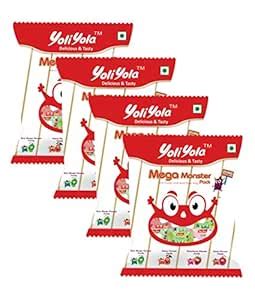 YOLI YOLA Assorted Candy 50 Pcs Pouch Pack of 5 Pouch, 5 x 182.5 g ...