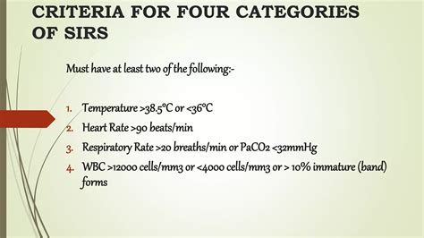 SIRS (SYSTEMIC INFLAMMATORY RESPONSE SYNDROME) | PPTX
