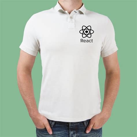 React Js Javascript Polo T-Shirt For Men - TEEZ.in