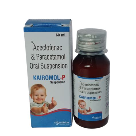 Kairomol p - Aceclofenac & Paracetamol Oral Suspension - Uniblue ...