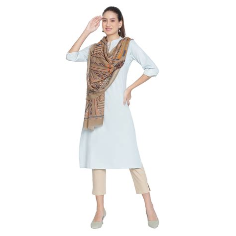 Buy Tara's Chic Metallic Printed Stole Online | Shingora