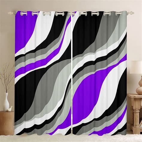 Black Grey And Purple Bedroom