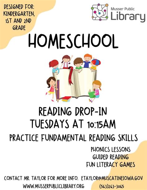 Upcoming Events : Musser Public Library