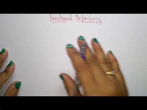 Functional dependency in dbms Video Lecture - Class 12