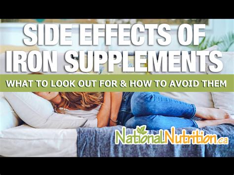 Side Effects of Iron Supplements - National Nutrition Articles