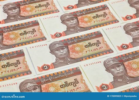 Myanmar Kyats Banknote, Money, Kyat Currency in Myanmar. Editorial Image - Image of asia, macro ...