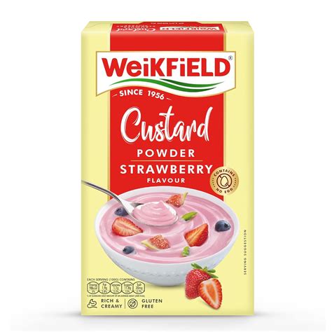 Weikfield Custard Powder Strawberry, 75g+ 25g(Free) : Amazon.in ...
