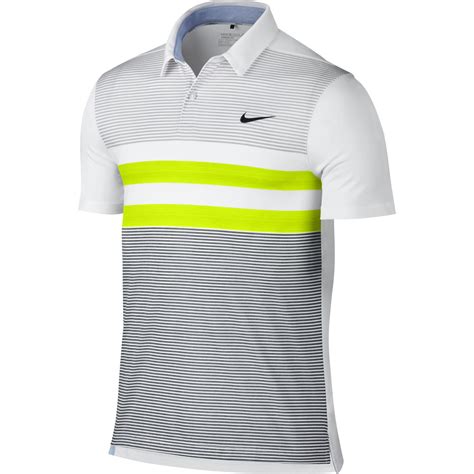 2016 Nike Modern Fit Transition Dry Stripe Polo Men's Dri Fit Golf ...