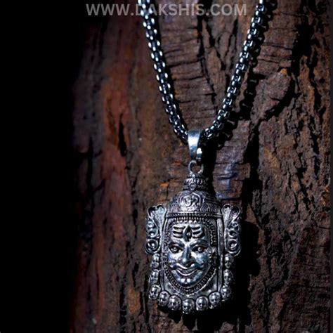 Silver Plated Mahakal Necklace – DAKSHIS