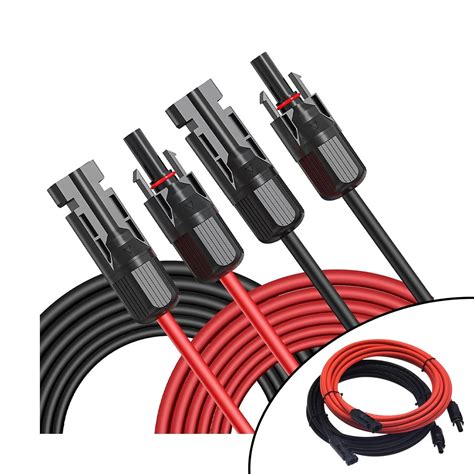 10AWG Solar Panel Extension Cables Solar Adaptor Cable with Female and ...