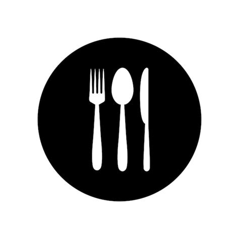 Colher garfo faca logotipo | Vetor Premium