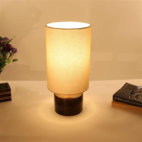 Buy Homesake® Modern Zen Wooden Lampshade Nightstand Lamps, Antique ...
