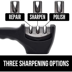 Buy Hirparag Foldable Manual 3 Stage Knife Sharpener for Kitchen ...