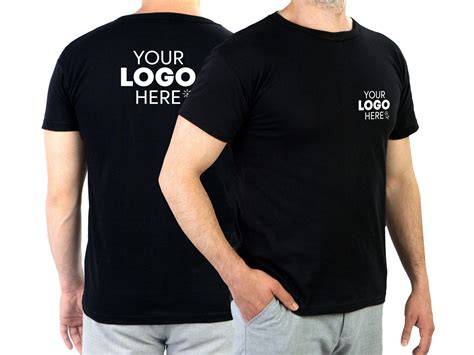 Custom Logo T-shirt, Promotional T-shirt, Unisex Front and Back ...