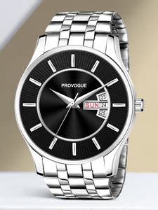 PROVOGUE PRV-217-BLACK Working Day and Date Analog Watch - For Men ...