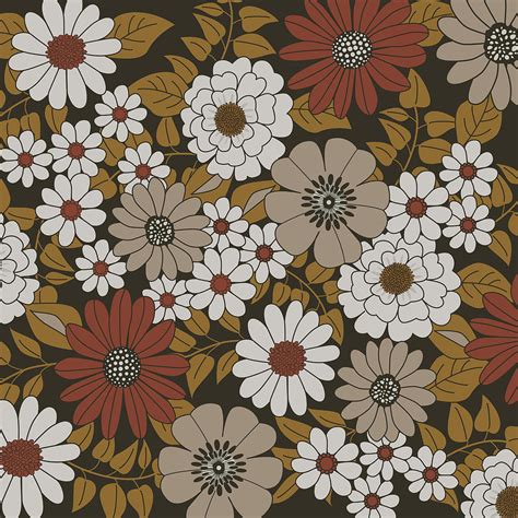 Image result for Retro Flower Pattern