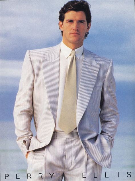 Model Matt Norklun Perry Ellis S/S 1985 | 80s suit, 80s fashion men ...