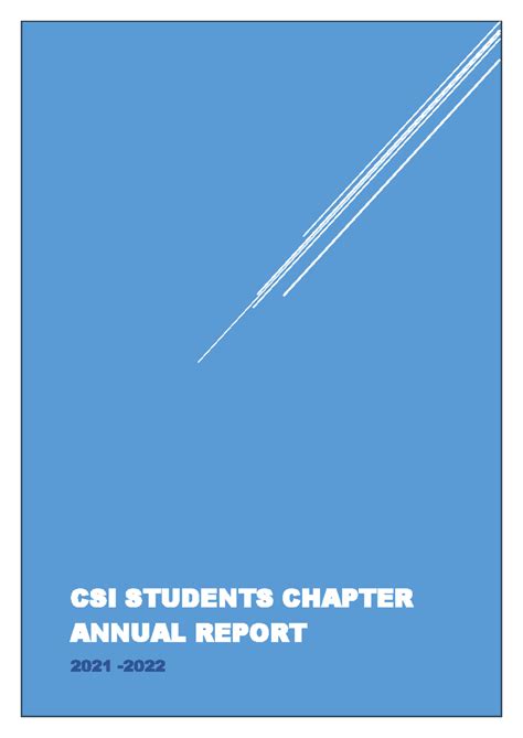 Events Report - Good - CSI STUDENTS CHAPTER ANNUAL REPORT 2021 - 2022 ...