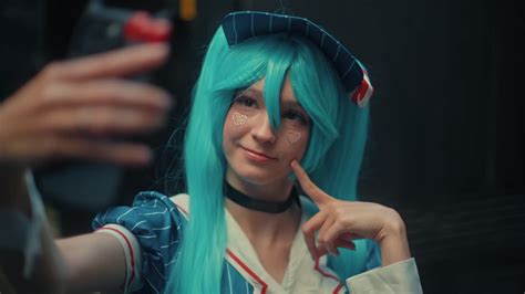 Cosplayer taking a selfie | Premium Stock Video Footage