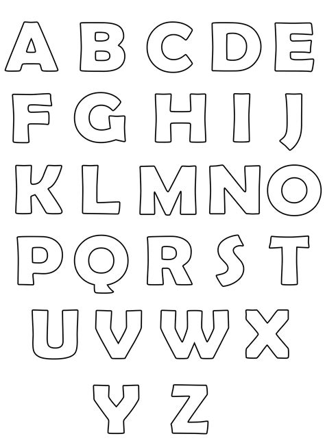 Full Page Free Printable Extra Large Letter Stencils | Bernard