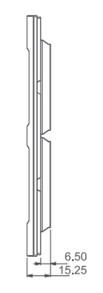 C5409.01 Cube Series Frost White Finish 8M (V) Vector Plate With Frame ...