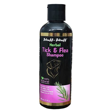 Buy Wuff Wuff Herbal Tick & Flea Dog Shampoo with Conditioner - Anti ...