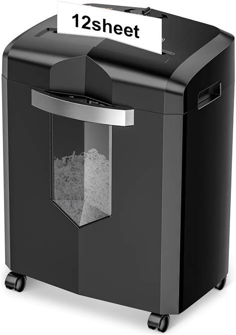 Amazon.com : Bonsaii Paper Shredder, 12 Sheet Cross Cut Shredders for ...