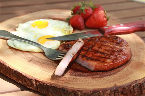 This Grilled Glazed Ham Steak Recipe Begs For Eggs - Meathead's ...