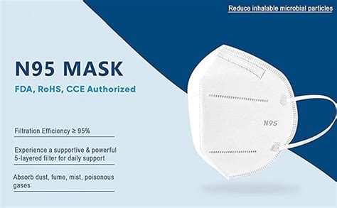 DR VAKU® N95 face mask for men and women (Pack of 40) N95 mask PM 0.3 ...