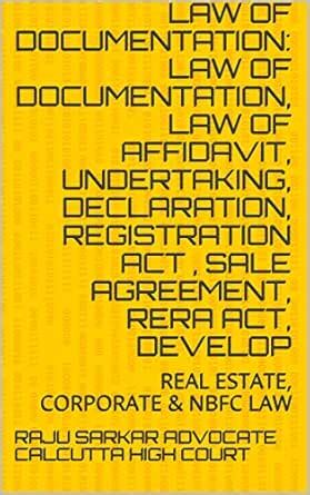 LAW OF DOCUMENTATION: Law of Documentation, Law of Affidavit ...