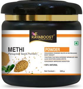 KAYABOOST Fenugreek (Methi) Powder-100% Pure Natural Herbal for Hair ...