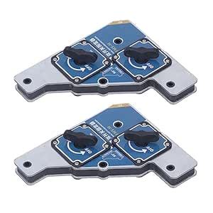 Welding Clamp, 50KG Strong Magnetism Galvanized Iron Sheet Shell 2Pcs ...
