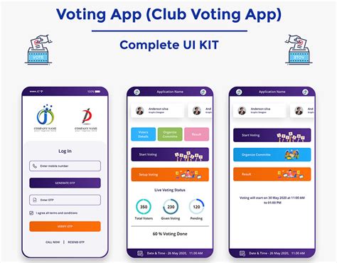 Voting App UI Design 的图像结果