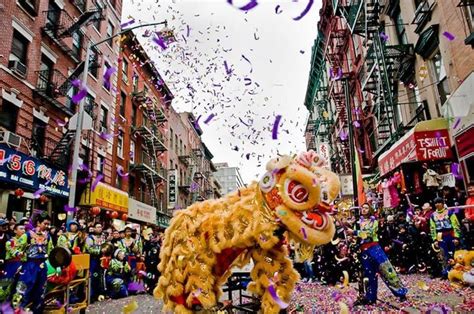 The Chinese New Year in NYC 2018 at Chinatown, Manhattan, New York