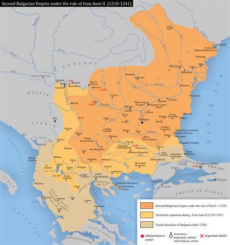 The Second Bulgarian Empire 10th to 14th Centuries - War History