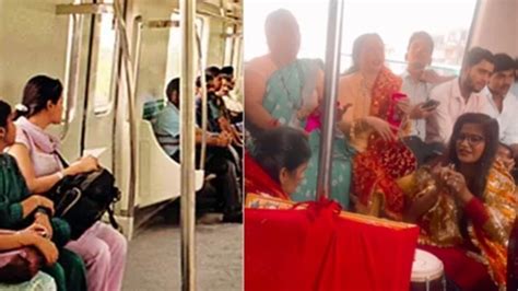 woman sing bhajan perform kirtan until cisf steps in delhi metro watch ...