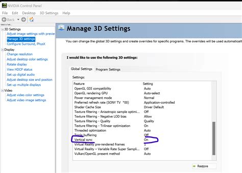 PSA: NVIDIA Vertical Sync 'On' Causes Mouse & Camera Delay - SOLVED : r ...