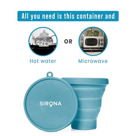 Buy SIRONA COLLAPSIBLE SILICONE CUP FOLDABLE STERILIZING CONTAINER CUP ...