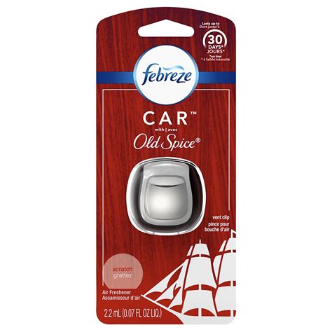 Febreze Old Spice Car Vent Air Freshener, 4 Pack | Superior Car Wash Supply