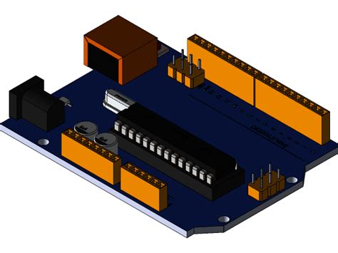 Arduino Project Model in AutoCAD 的图像结果