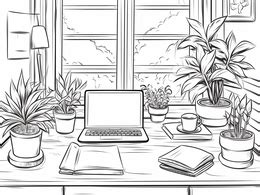 Laptop Coloring Page 的图像结果