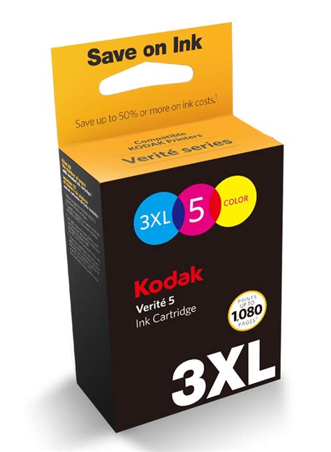 Kodak Verite 5 Inks ADT1UA 3XL Color Ink Jet Cartridge : Amazon.in ...