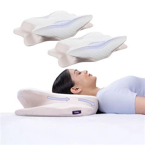 Frido Cervical Butterfly Pillow | Orthopedic Memory Foam Pillow for ...