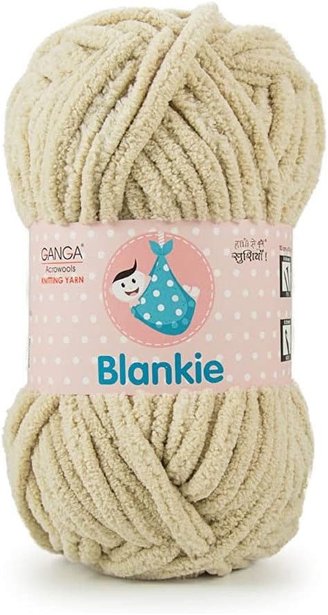 M.G Enterprise Ganga Knitting Yarn Thick Chunky Wool,Blankie Skin 200 ...