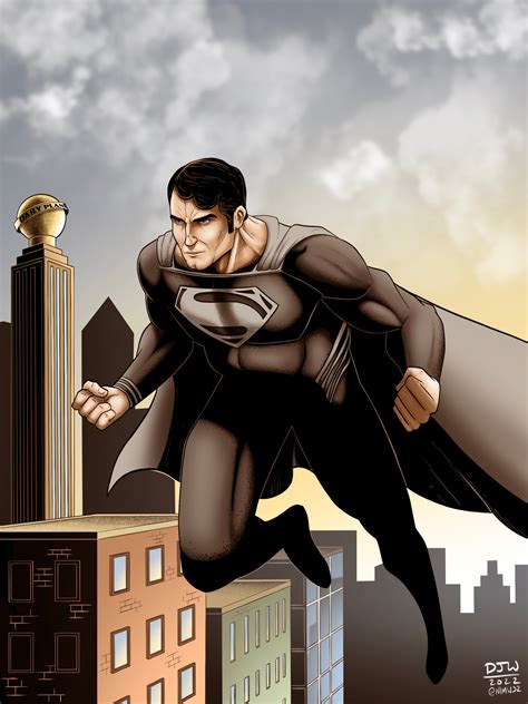 Black Suit Superman Comic